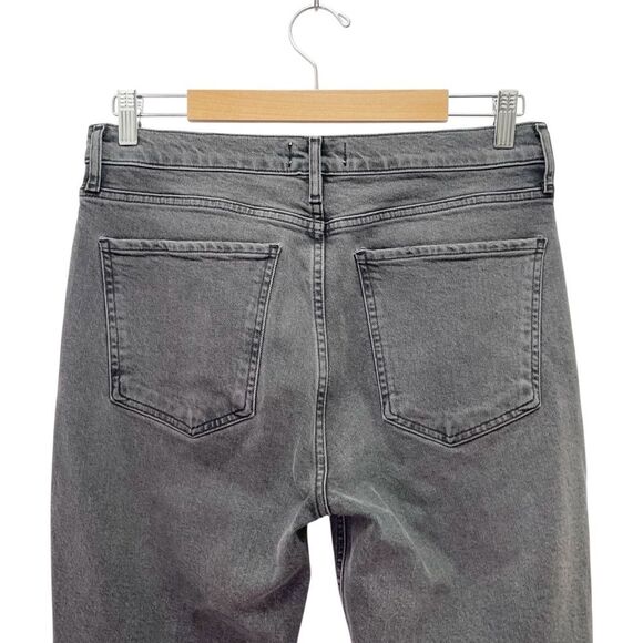 AGOLDE Nico High Rise Cropped Slim Jeans Gray Ceremony Wash Button Fly Size 29 - Picture 7 of 12